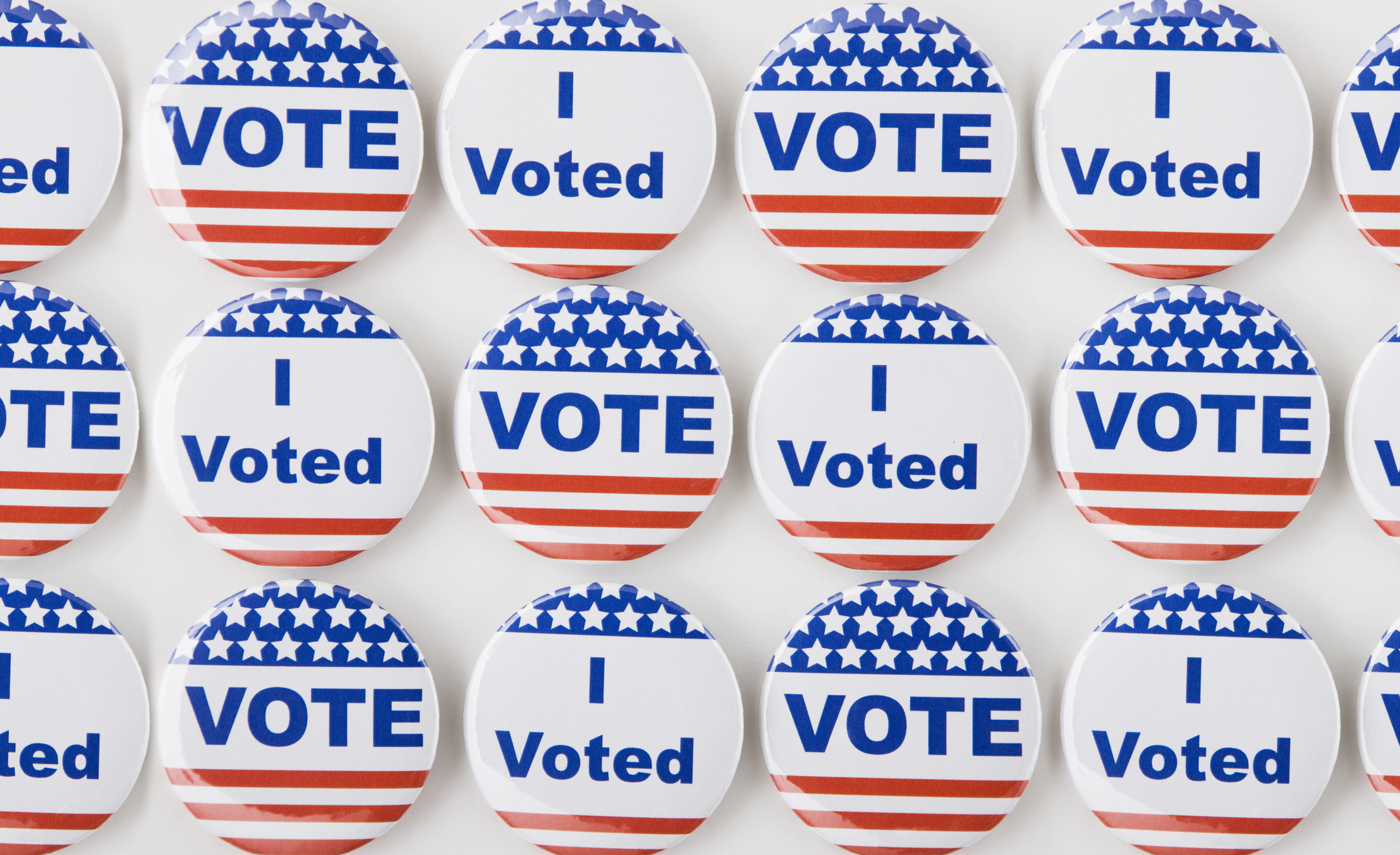 buttons that read "vote" and "I voted"