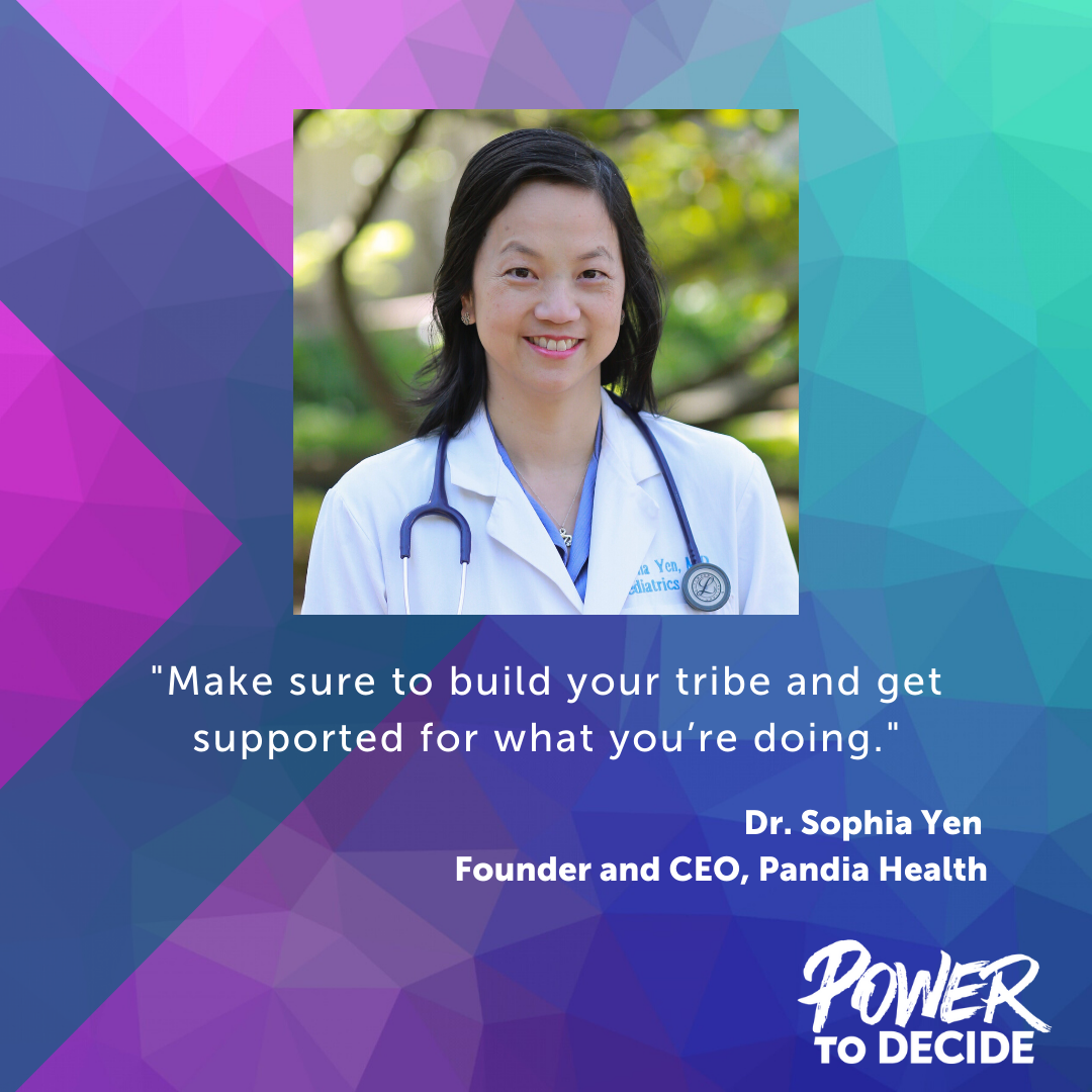 A picture of Yen alongside a quote from the interview. 