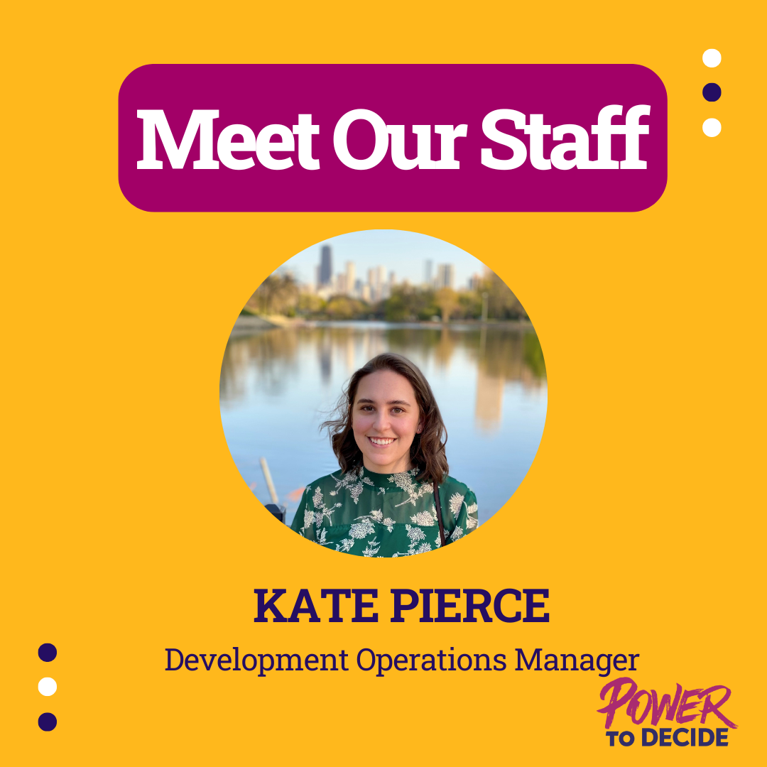 A photo of Kate Pierce, Development Operations Manager. 