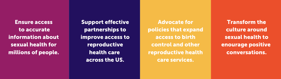 a graphic of 4 benefits to donating to power to decide.