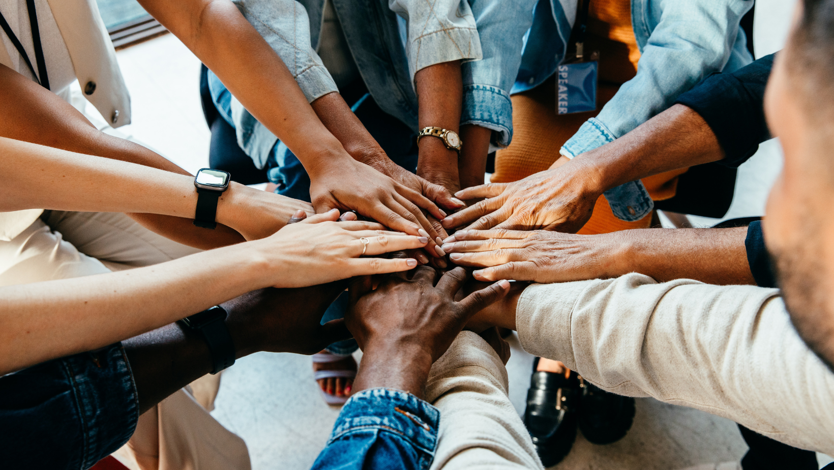 Community holding hands